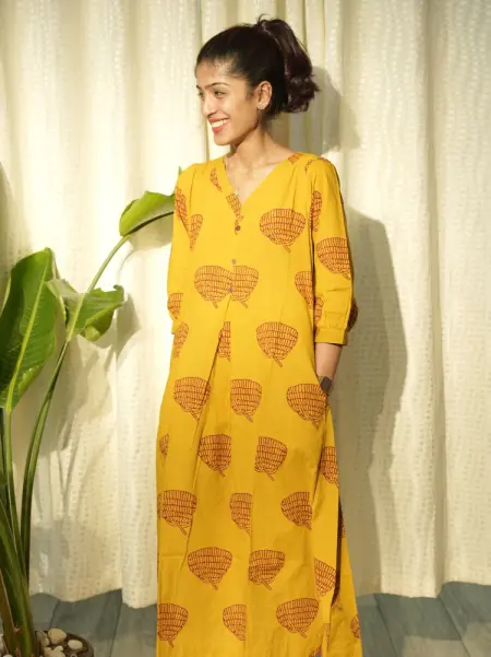 halter dress backless Apple green with lime yellow tiered dress combined with solid lime yel –  Neeta Bhargava main image 1